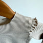 Cream Ribbed Ruffle Sleeve Top / 12-18m?