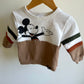 Mickey Sweater with Arm Stripes / 18m