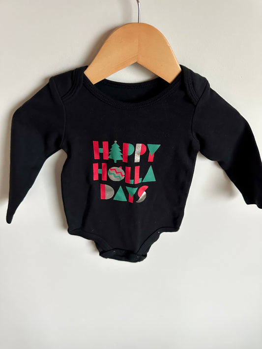 Organic Happy Holadays Bodysuit / 6-12m