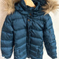 Navy Hooded Puffer Jacket / 8-9 years?