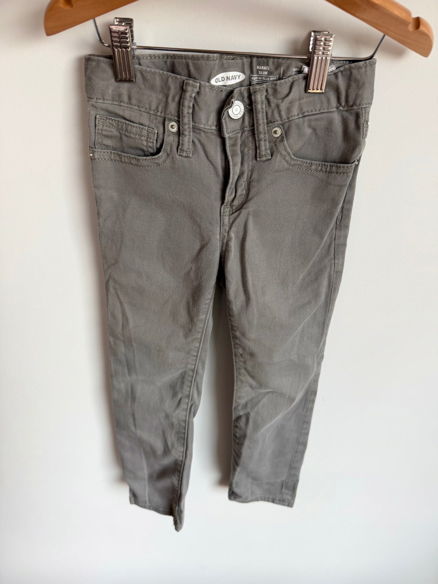 Grey Karate Slim Pants / 5 years