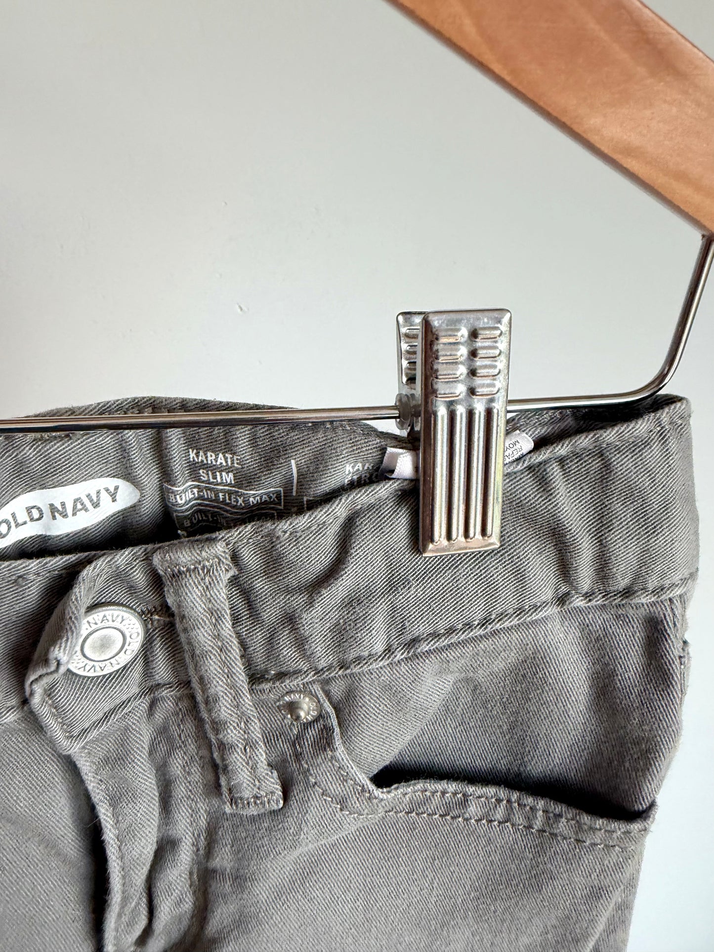 Grey Karate Slim Pants / 5 years