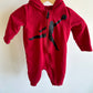 Red Air Jordan Hood Jumpsuit / 6m