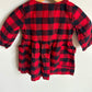Checkered Red + Black Dress / 6m