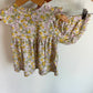 Purple + Green Floral Dress + Bloomers Set / 12m