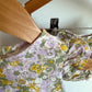 Purple + Green Floral Dress + Bloomers Set / 12m