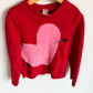 Heart Fuzzy Sweater / 7 years