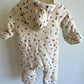 Woodland Animal Cream Bunting Suit / 0-3m