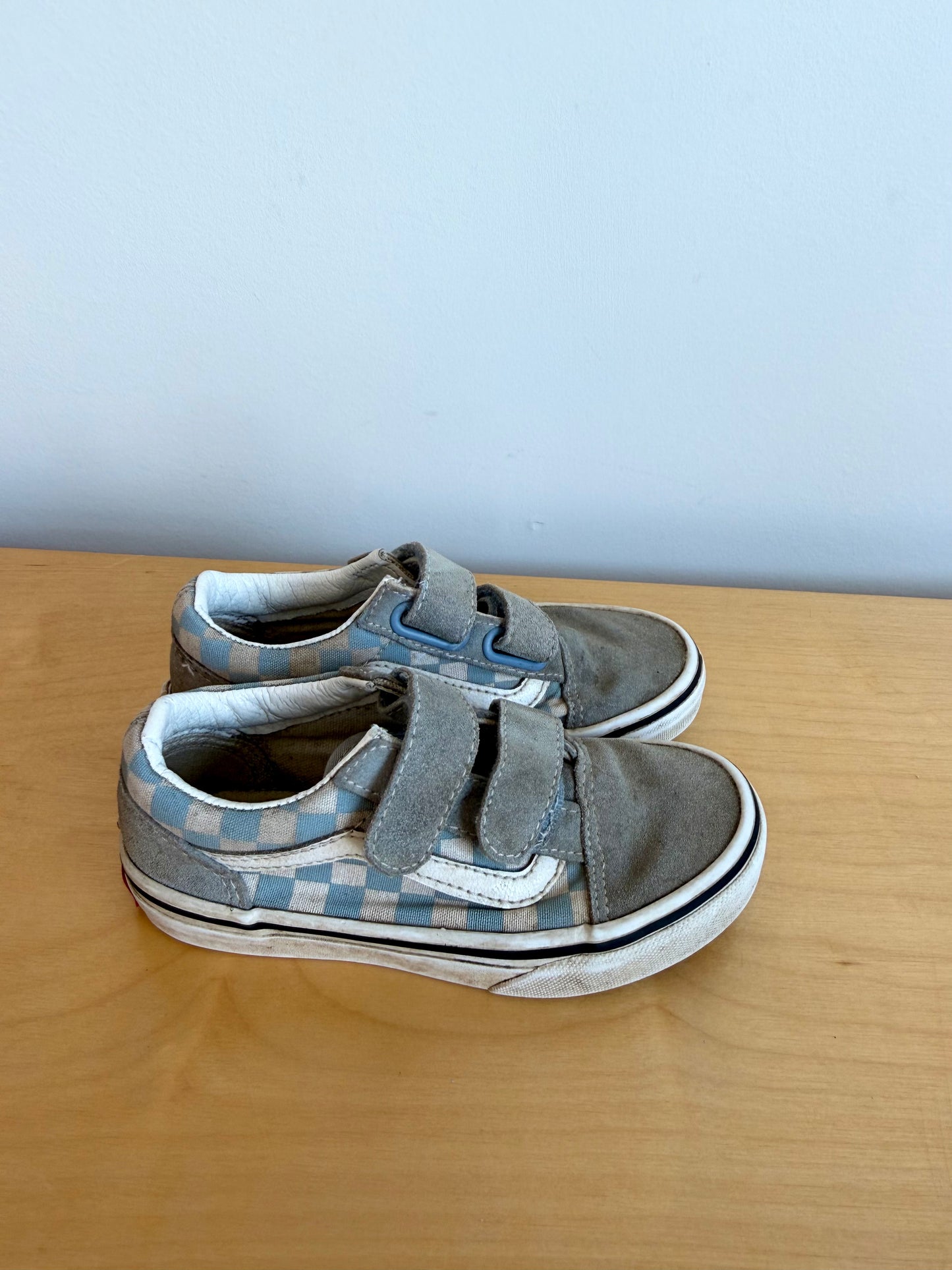 Vans Blue Checkered Sneakers / 11.5 Toddler