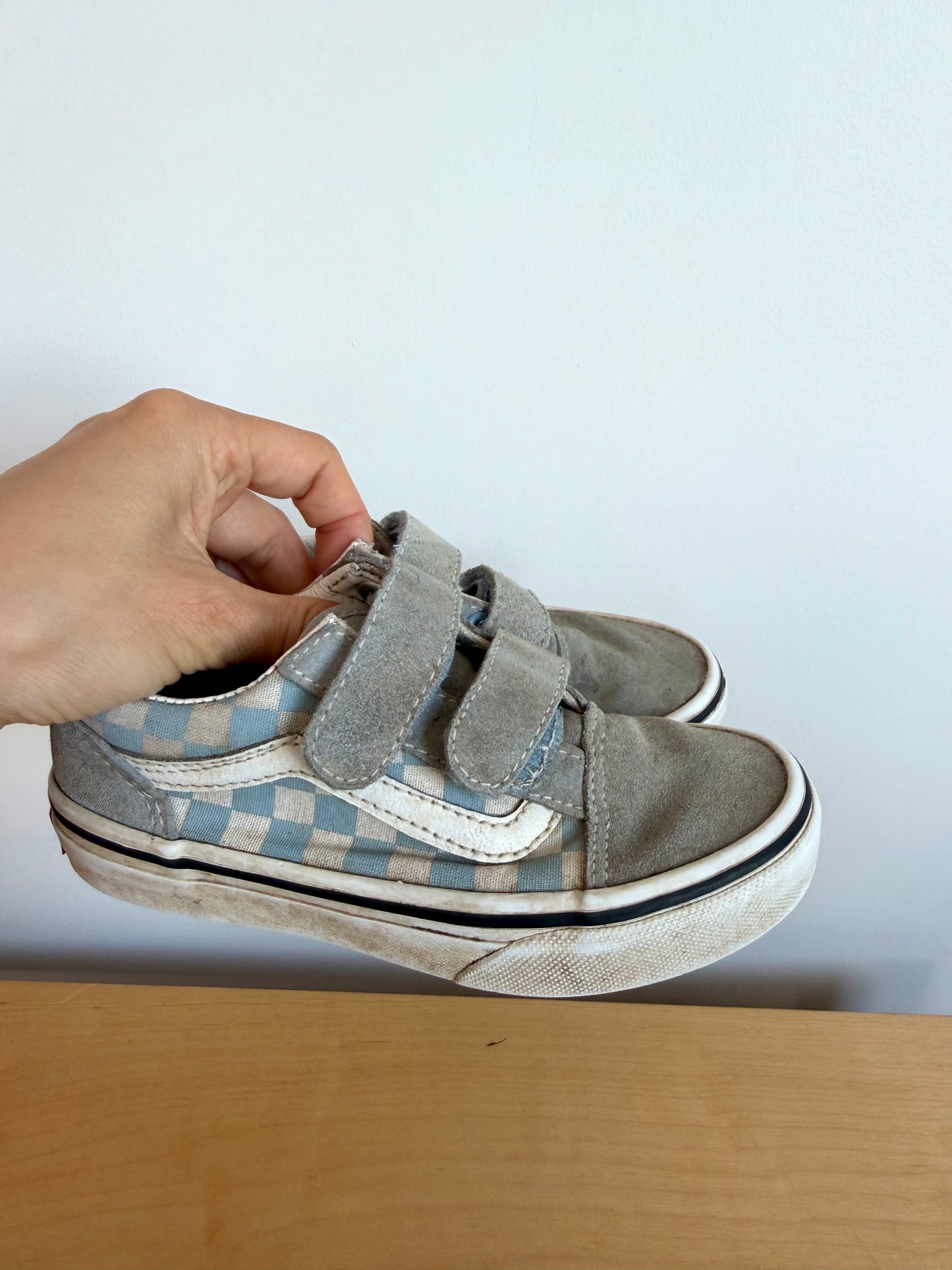 Vans Blue Checkered Sneakers / 11.5 Toddler