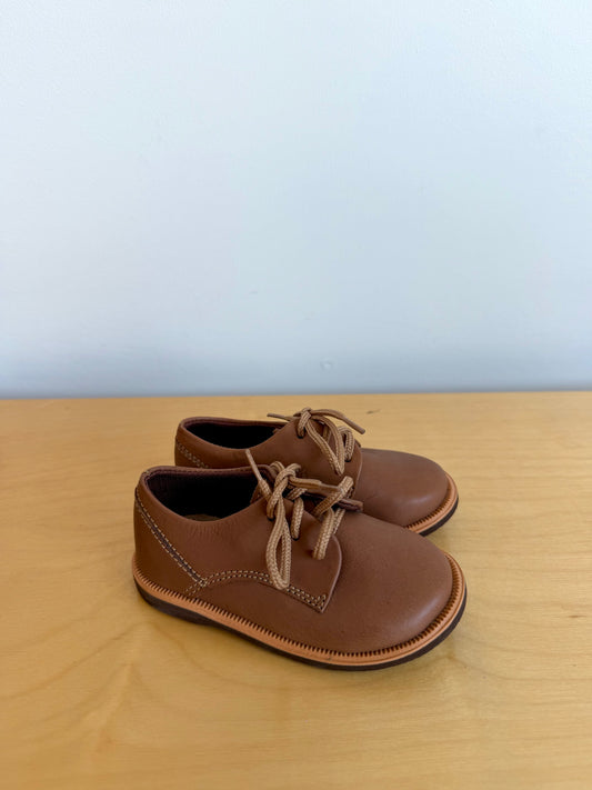 Adelisa & Co Tan Leather Dress Shoes / 12-18m