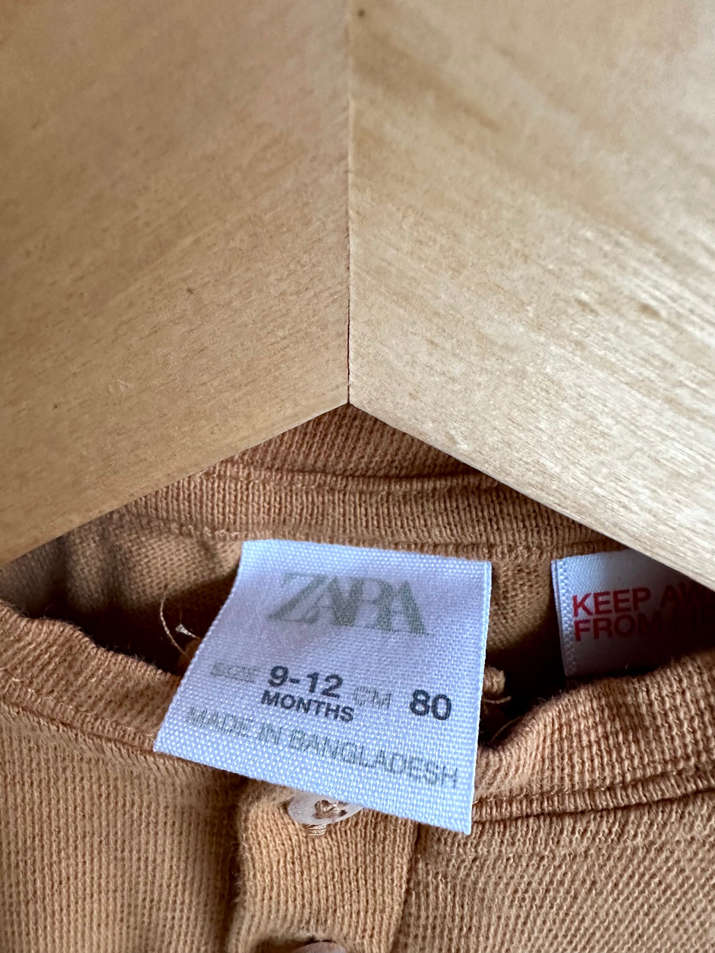 Zara Caramel Pocket Tee / 9-12m