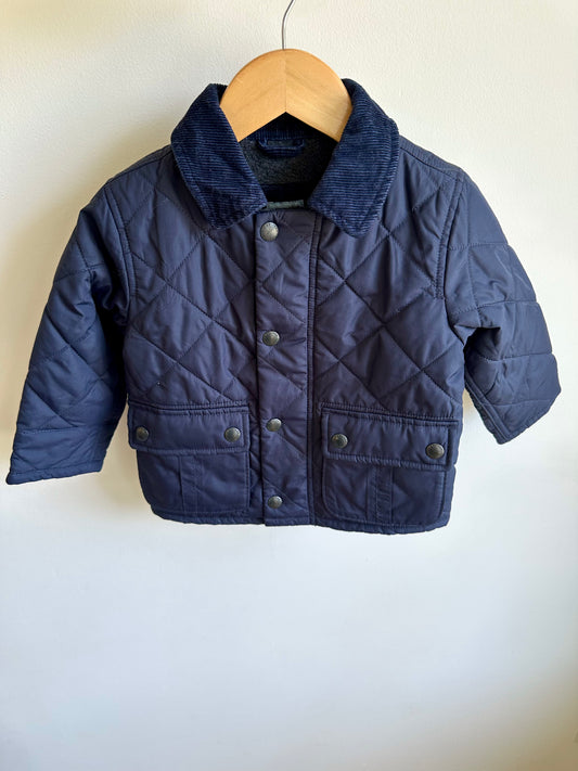 Gap Navy Quilted Jacket / 12-18m