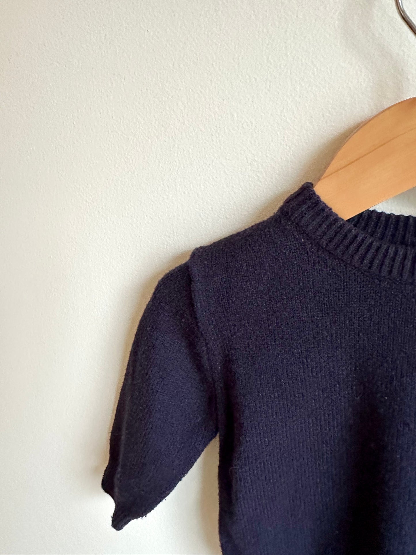 Zara Navy Knit Crewneck / 9-12m