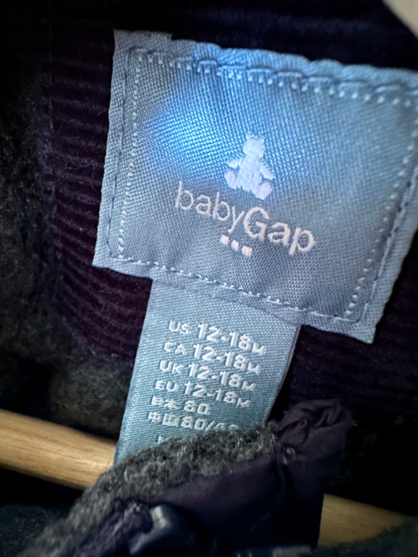 Gap Navy Quilted Jacket / 12-18m