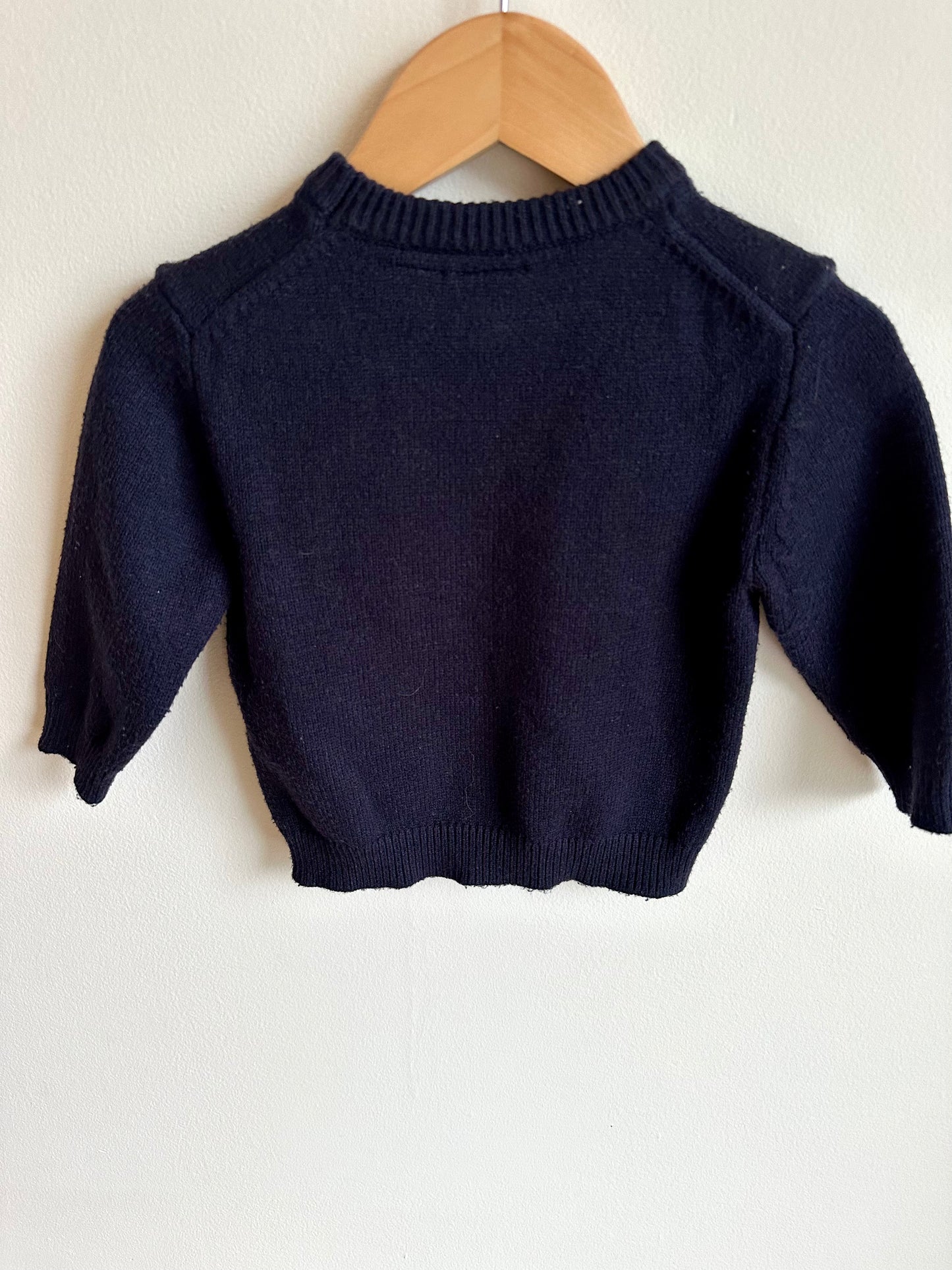 Zara Navy Knit Crewneck / 9-12m