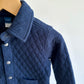 Navy Quilted Shacket / 6-12m