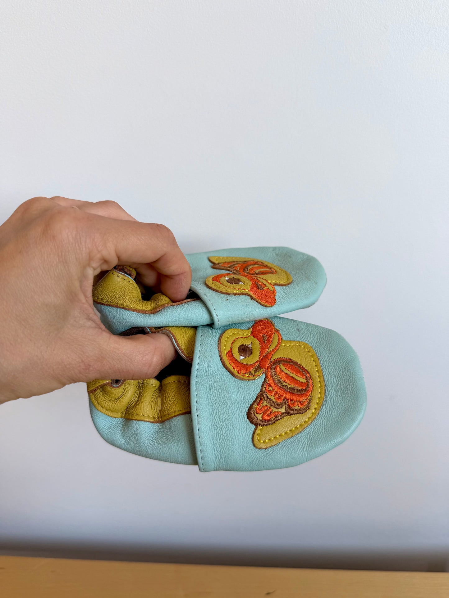 Teal Duck Soft Sole Shoes / 12-18m
