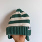 Headster Green StripedToque / Small (0-6m)