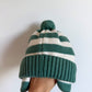 Headster Green StripedToque / Small (0-6m)