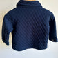 Navy Quilted Shacket / 6-12m