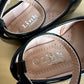 Shiny Black Ballet Flat with Ankle Strap / Size 9 Toddler