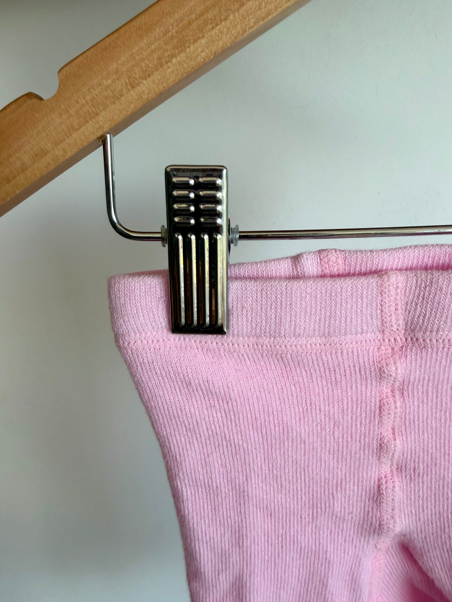 Pink Grippy Footed Tights / 12-24m