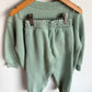 Zara Muted Sage Heart Sweater + Sweatpants Set (PLAY) / 6-7 years