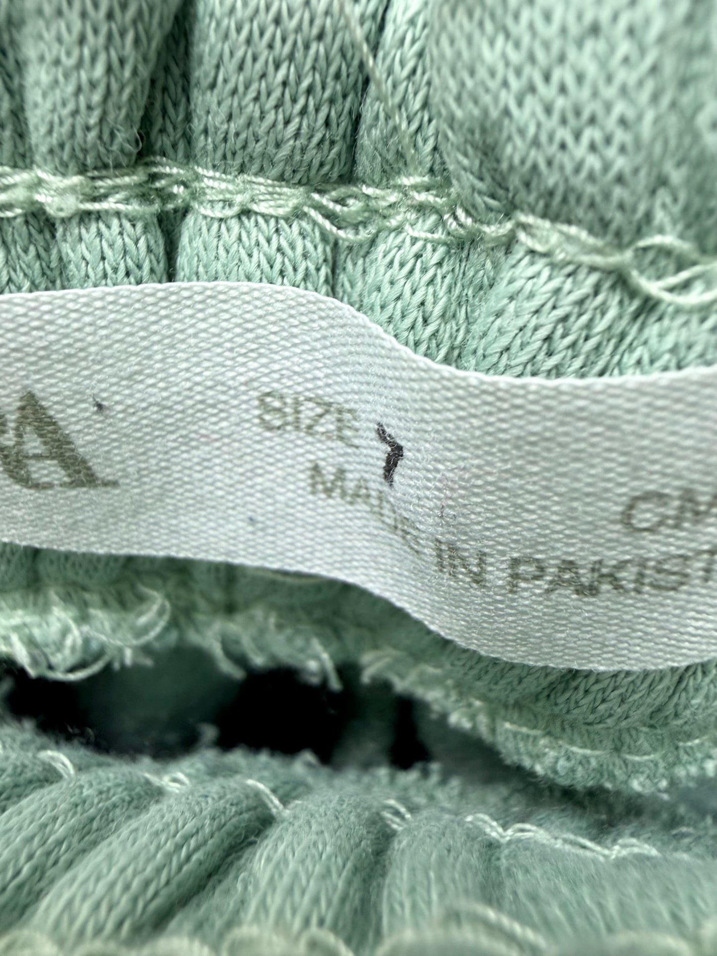 Zara Muted Sage Heart Sweater + Sweatpants Set (PLAY) / 6-7 years