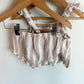 Tan Ruffle Top + Shorties Set / 18m