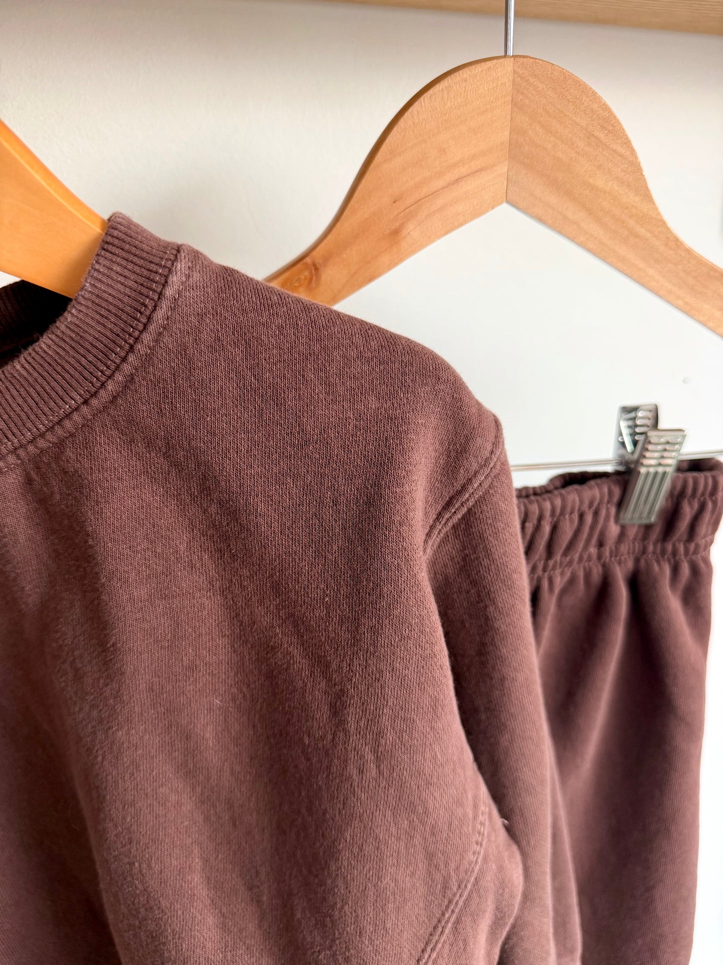 Zara Brown Sweater + Sweatpants Set / 6-7 years