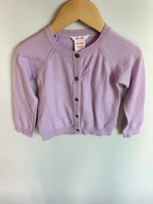Periwinkle Button up Cardigan / 18-24m