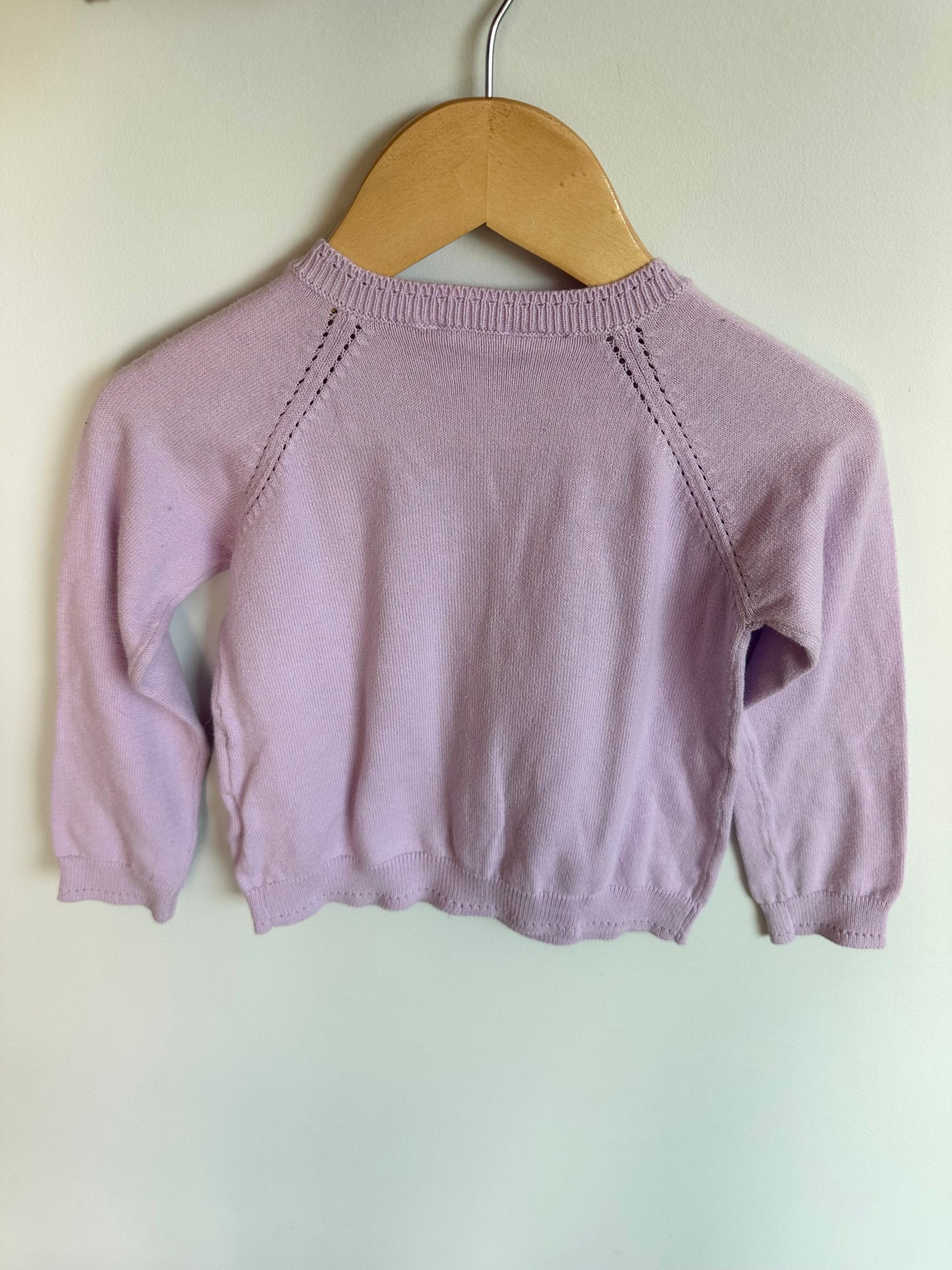 Periwinkle Button up Cardigan / 18-24m