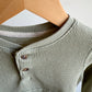 Waffle Sage Long Sleeve Top / 18-24m