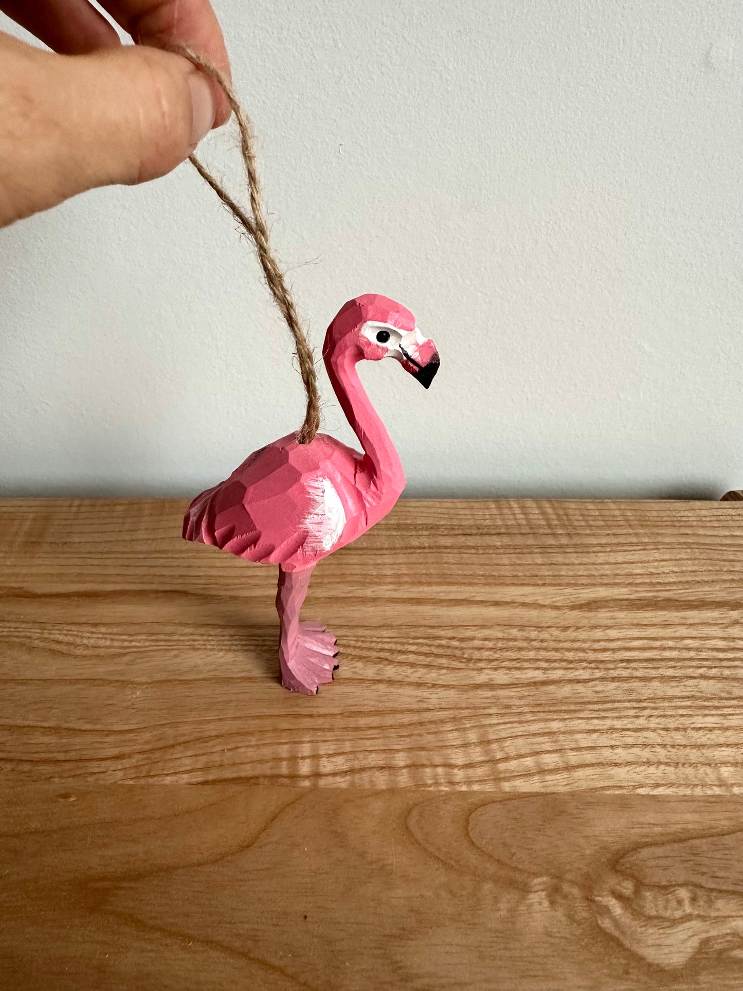 Flamingo Wooden Ornament