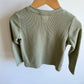 Waffle Sage Long Sleeve Top / 18-24m