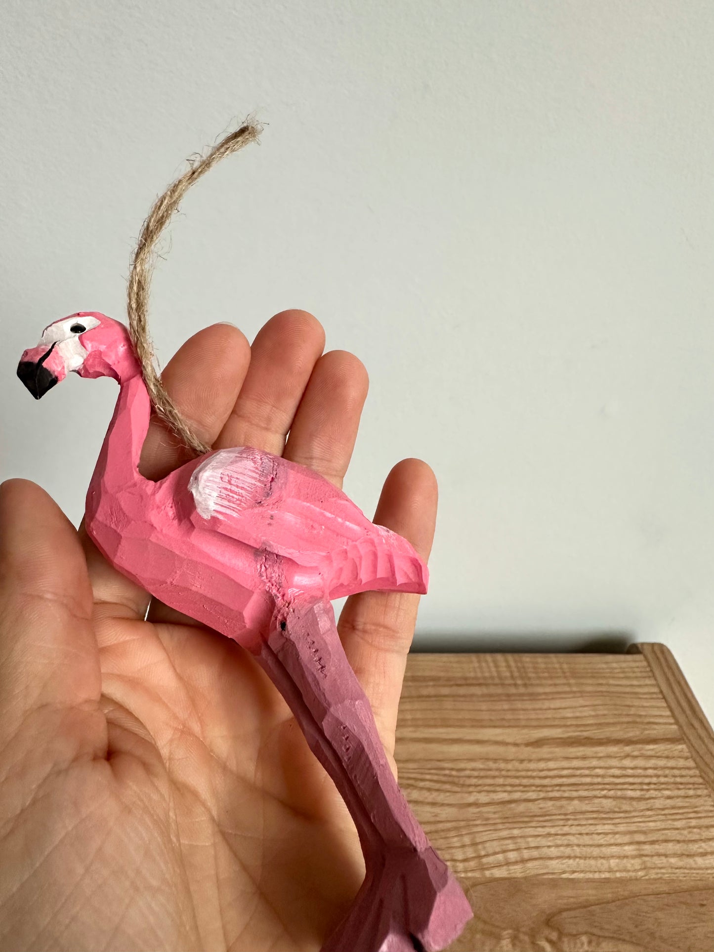 Flamingo Wooden Ornament