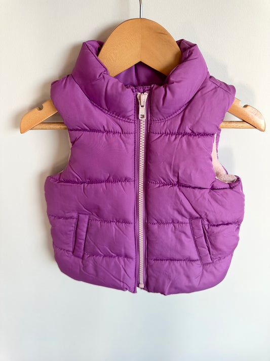 Purple Puffer Vest / 12-18m