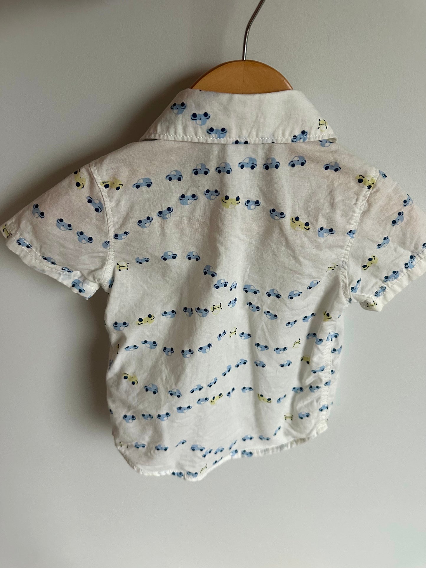 Car Button Up T-shirt / 12m