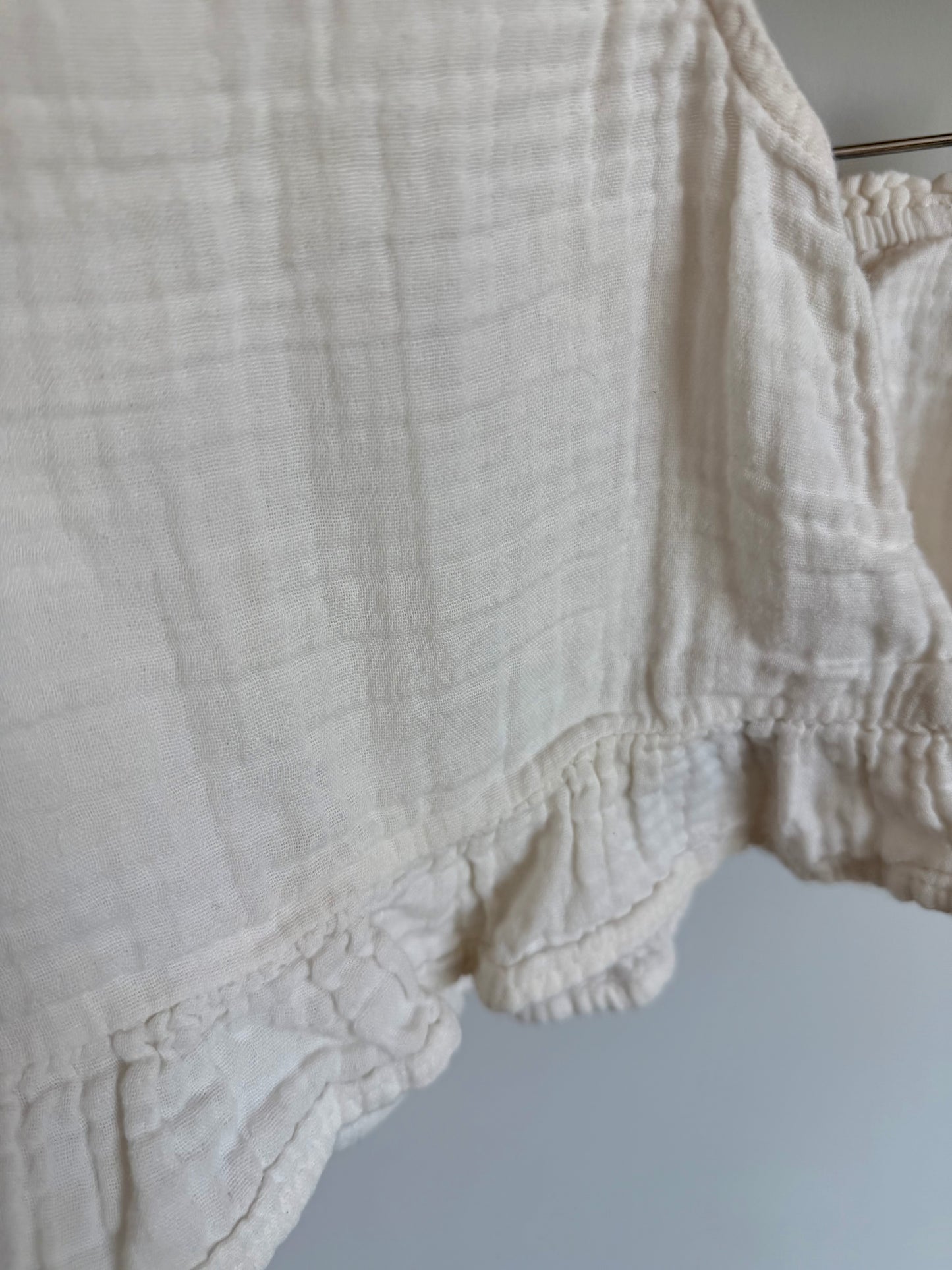 Cream Cotton Top + Bottoms Set (PLAY) / 12-18m