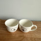 Heart White Tea Cups (No Shipping)