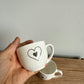 Heart White Tea Cups (No Shipping)