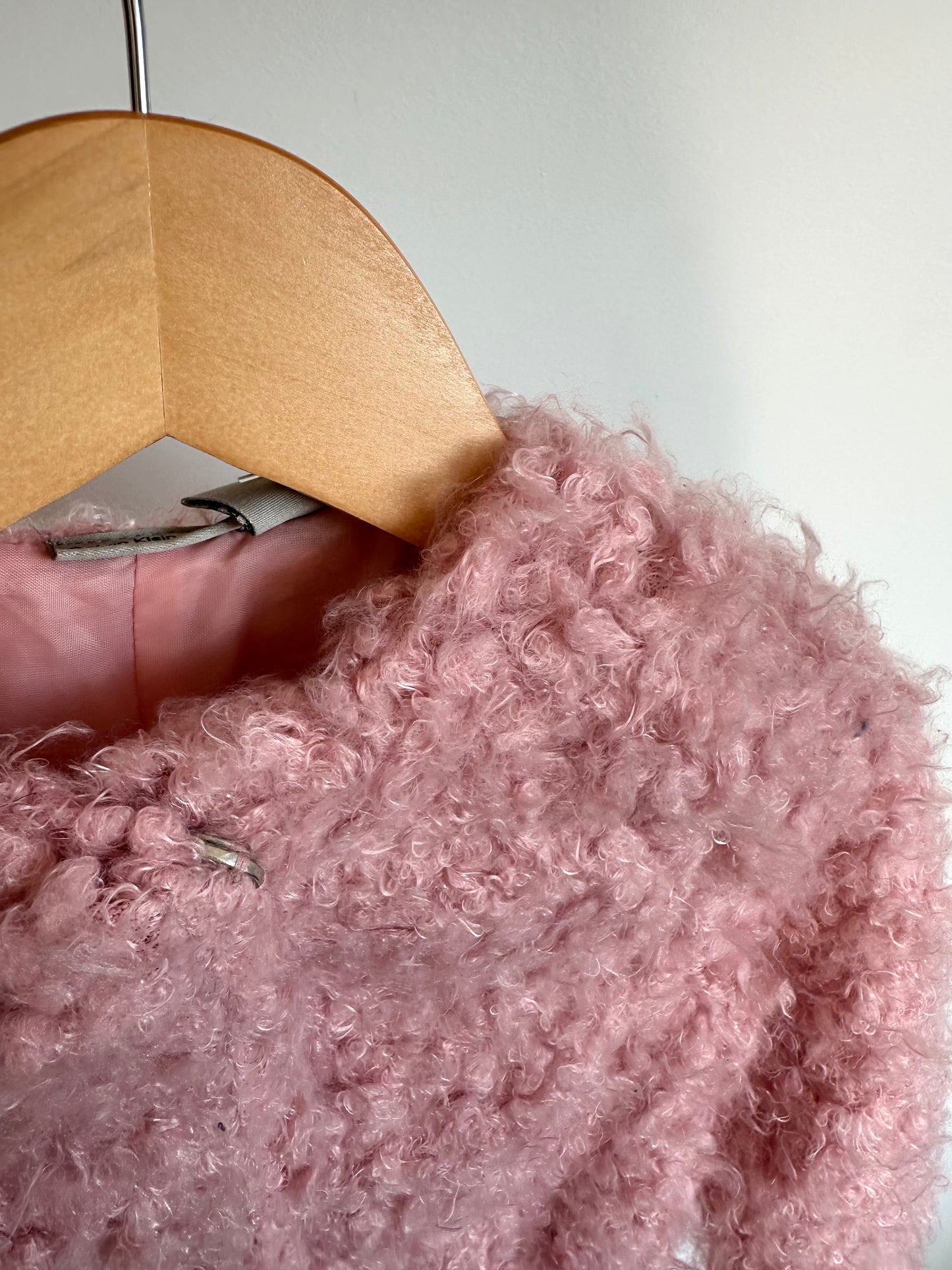 CK Pink Fuzzy Coat (With Tags) / 12-18m
