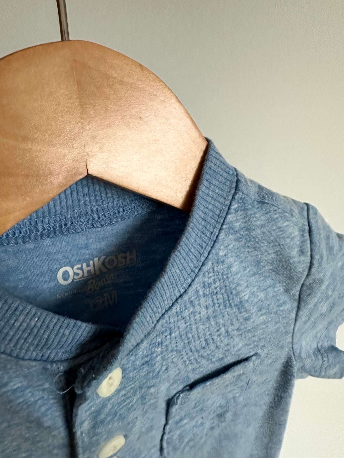 Blue Pocket T-shirt / 12m