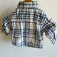 Cream Button Up Long Sleeve Blue Lines / 3m