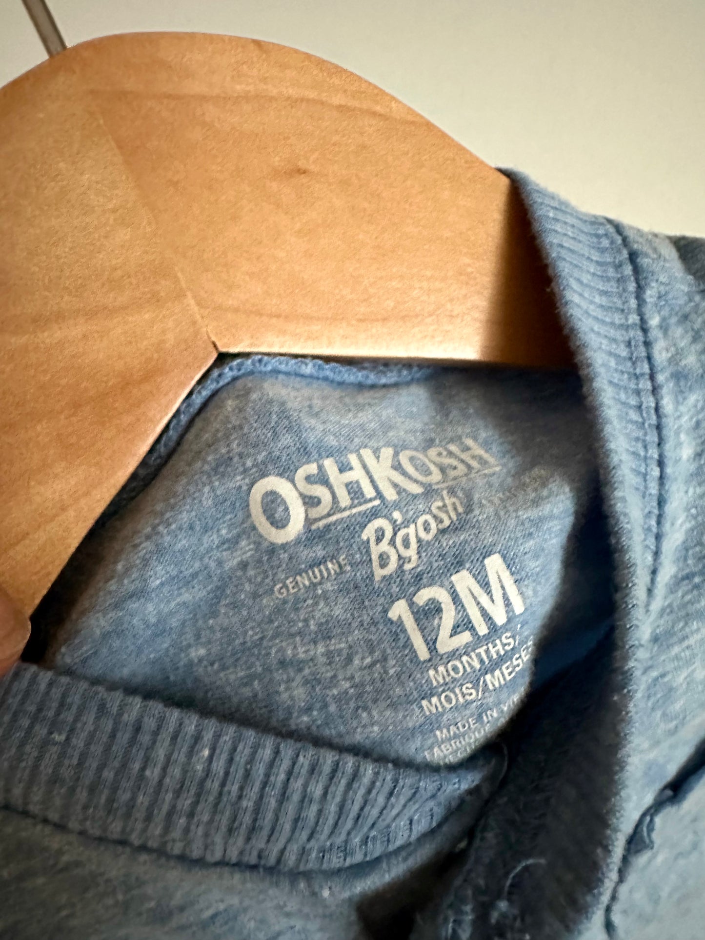 Blue Pocket T-shirt / 12m