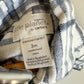 Cream Button Up Long Sleeve Blue Lines / 3m
