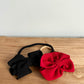 Red + Black Nylon Headbands / 6-12m?