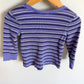 Purple Striped Long Sleeve Top / 24m