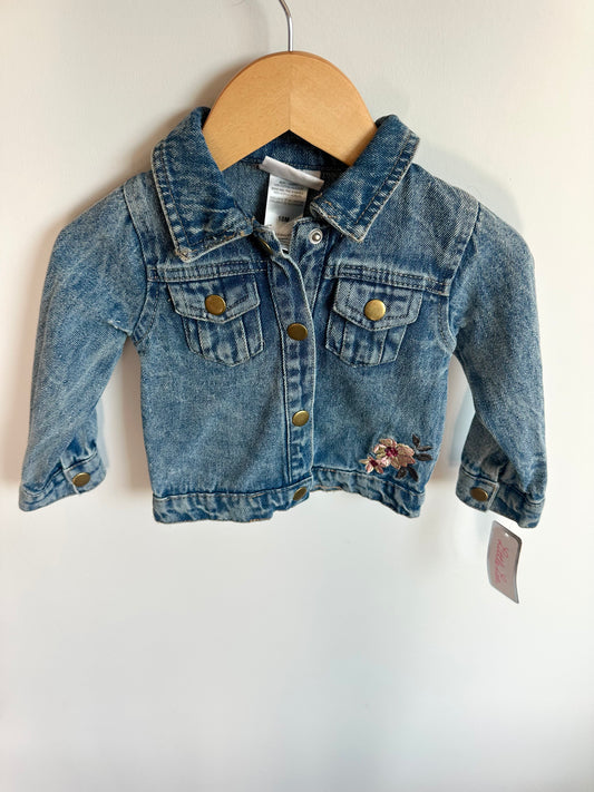 Embroidered Jean Jacket (With Tags)/ 18m